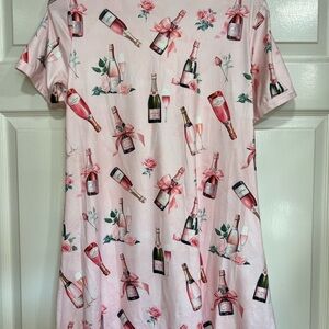 Shirley & Stone Womens Pink Champagne Nightgown Size Small Like New